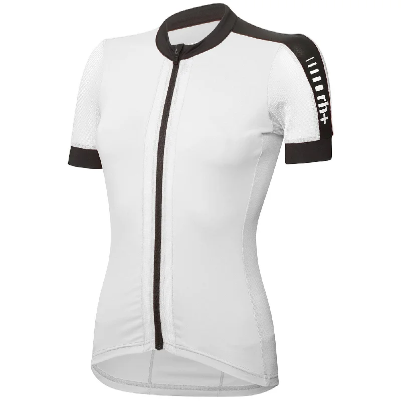 road bike socks for comfort-Maglia donna Rh+ Drop - Bianco