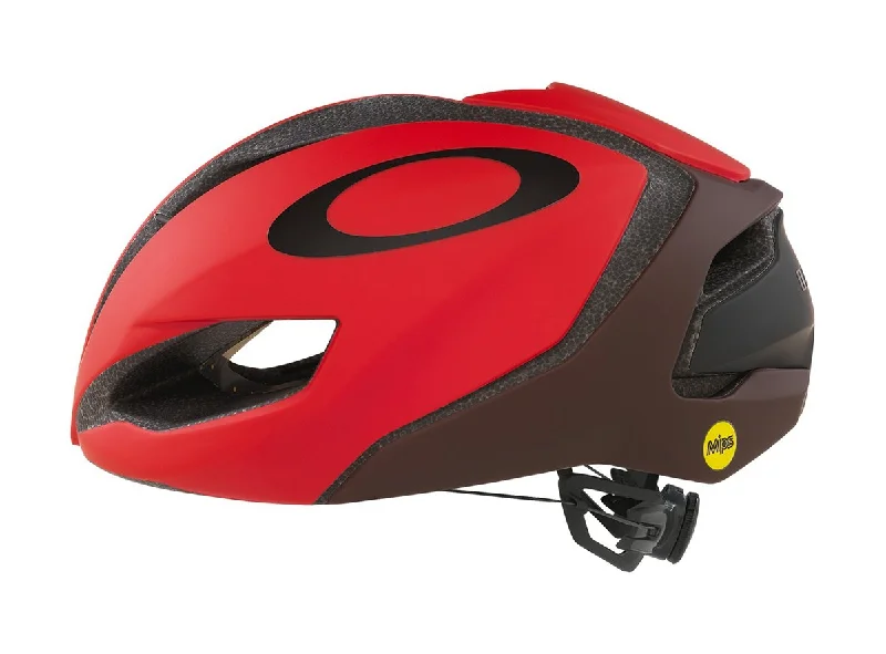 bike water carriers for mountain biking-Oakley ARO5 Road Helmet - Red-Grenache