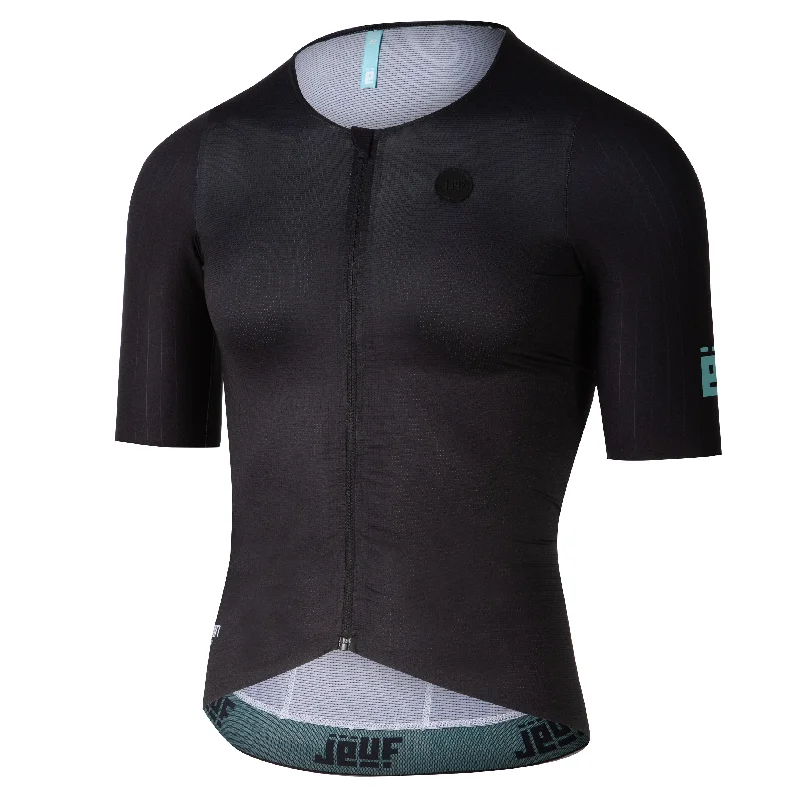 bike reflectors for night rides-Maglia Jëuf Pro Race Carbon - Nero