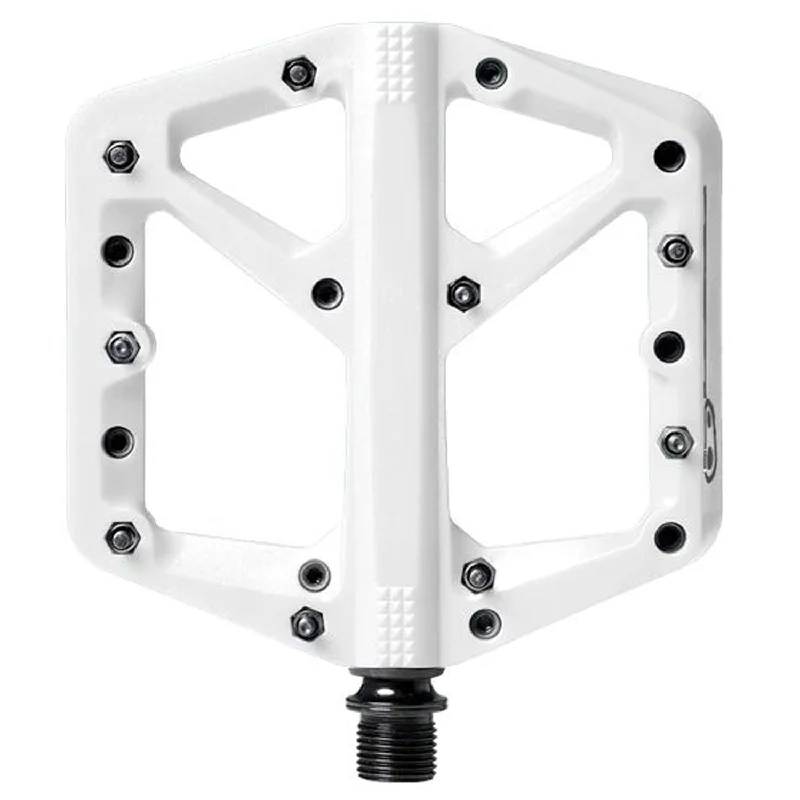 mountain bike accessories for tough conditions-Pedali Crank Brothers Stamp 1 Large - Bianco