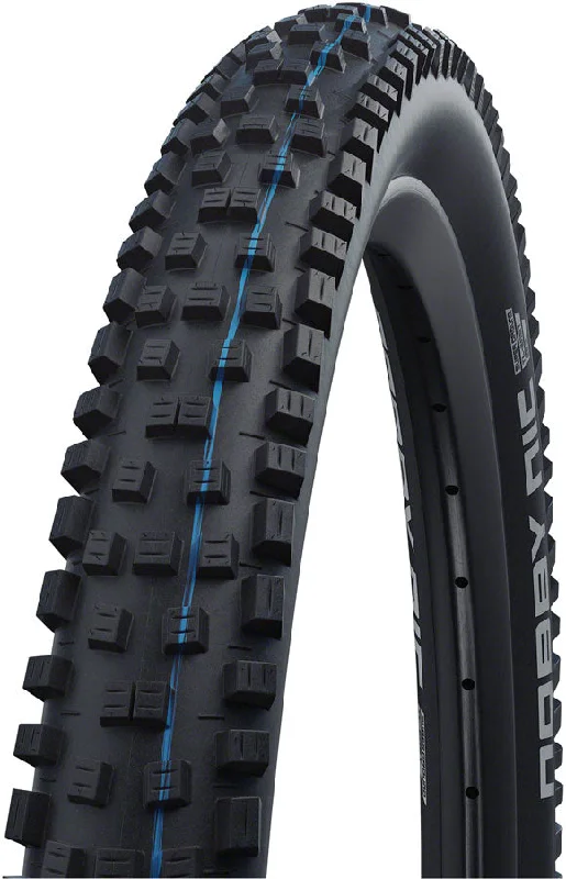 bike reflectors for night rides-Schwalbe Nobby Nic Tire - 29 x 2.25" Tubeless Folding BLK Evolution Line Addix SpeedGrip Super Ground