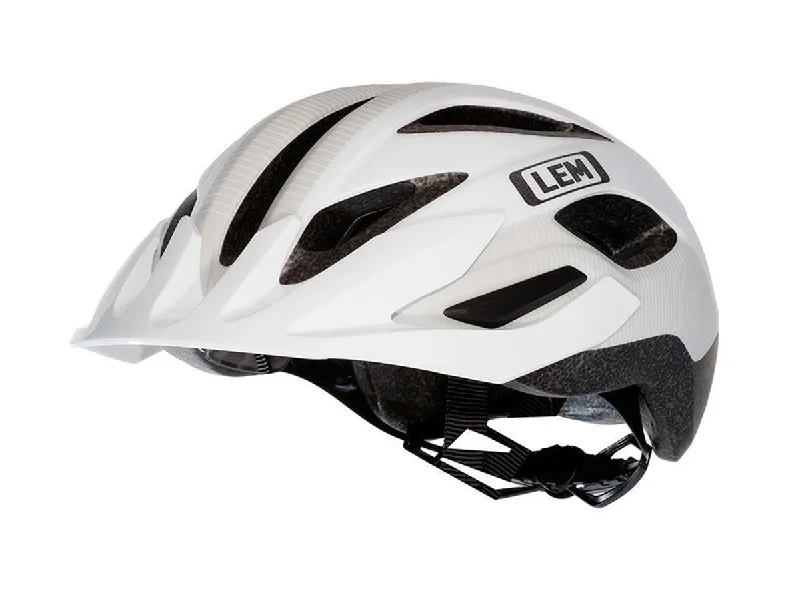 cycling sunglasses for bright days-LEM Boulevard Commuter Bike Helmet - White