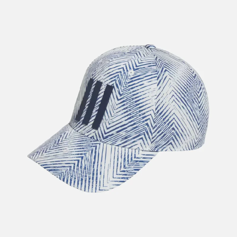 bike helmets for urban commuting-Adidas Tour 3 Stripes Printed Men's Golf Hat -Crystal Jade S24