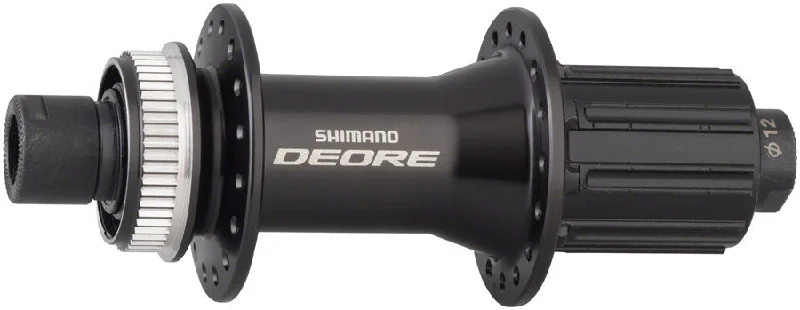 mountain bike grips for comfort-Shimano Deore FH-6010 Rear Hub - 12 x 142mm Center-Lock HG 11 MTN Black 32H