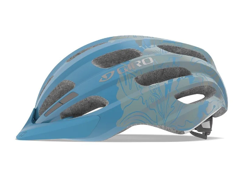 bicycle tire gauges for accurate readings-Giro Register Road Helmet - Ice Blue Floral - 2019