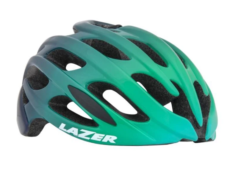 cycling gloves for men-Lazer Blade Road Helmet - Green-Blue