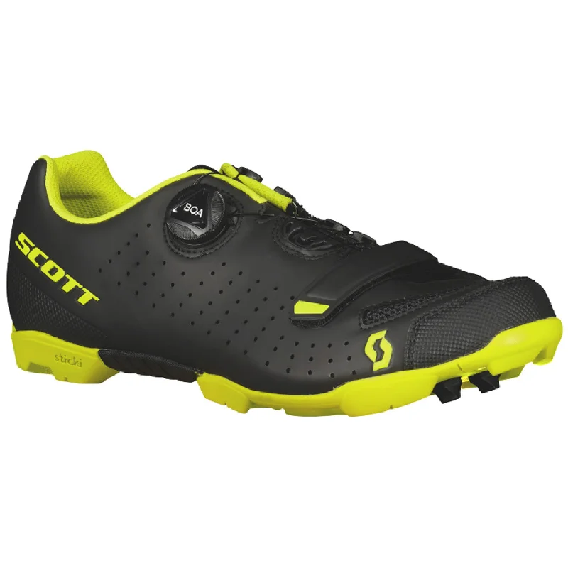 cycling apparel for warm weather-Scarpe mtb Scott Comp Boa - Nero giallo