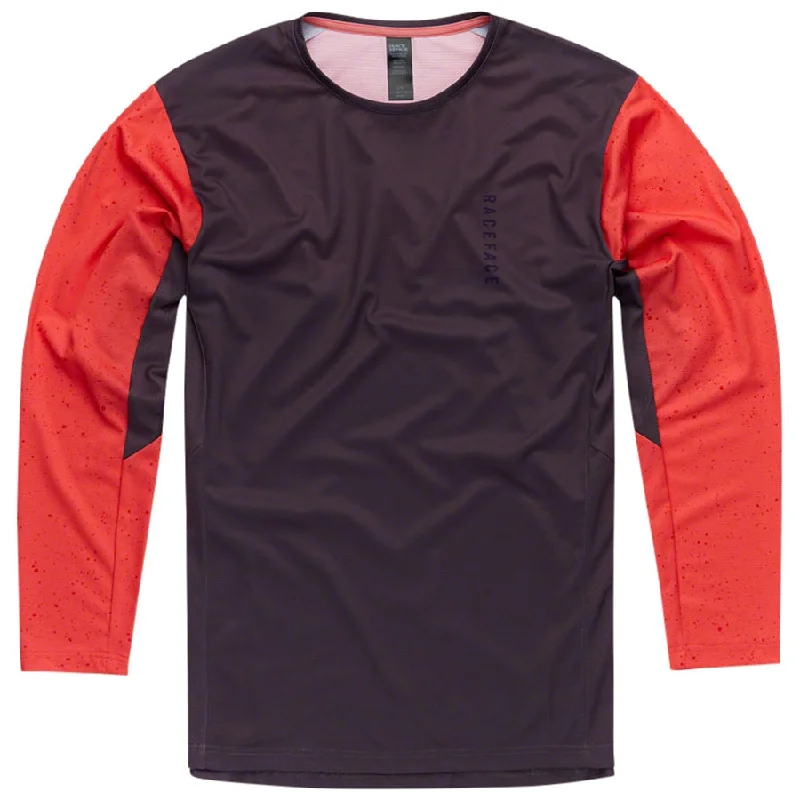 bike tires for puncture resistance-Indy Men's Long Sleeve Mountain Bike Jersey  - Red