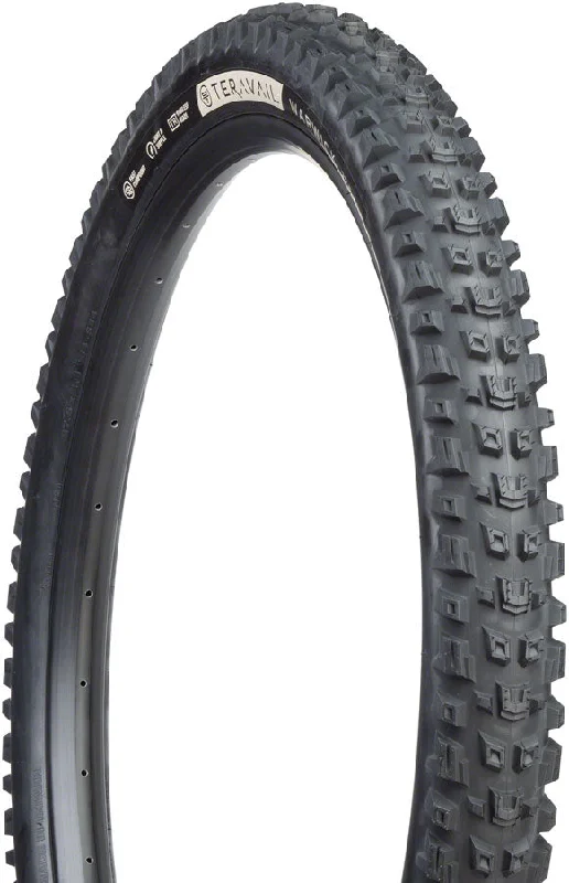 mountain bike protective gear for safety-Teravail Warwick Tire - 27.5 x 2.5 Tubeless Folding BLK Ultra-Durable Grip Compound