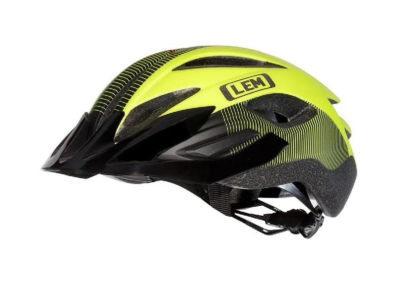 bike helmets for active cyclists-LEM Boulevard Commuter Bike Helmet - Flo Yellow