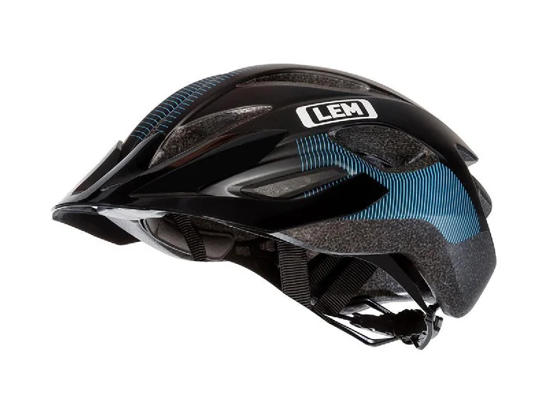 bicycle mirrors for easy visibility-LEM Boulevard Commuter Bike Helmet - Blue-Black