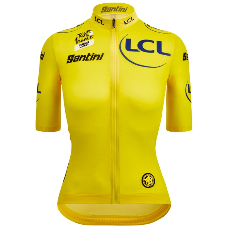 bike computers for tracking rides-Maglia Gialla donna Santini Tour de France Fan Line 2024