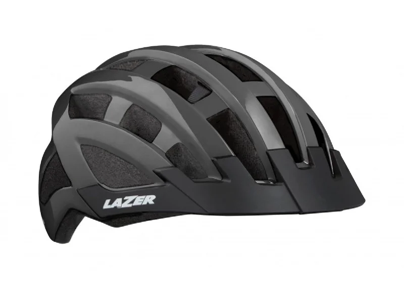 road bike handlebars for comfort-Lazer Compact Commuter Helmet - Titanium - 2020