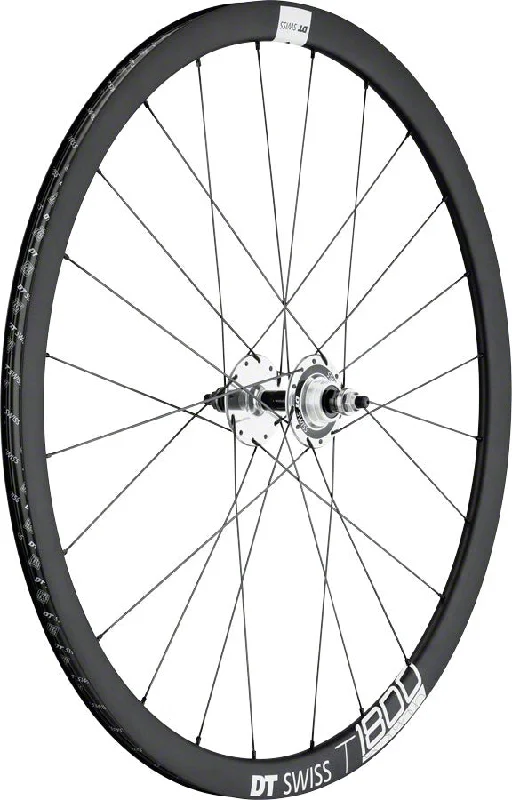 cycling face masks for cold weather-DT Swiss T 1800 Rear Wheel - 700 10 x 1 x 120mm Threaded Track Black