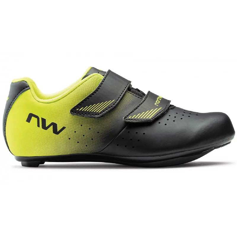 cycling jackets for rain protection-Scarpe bambino Northwave Core Junior - Nero giallo