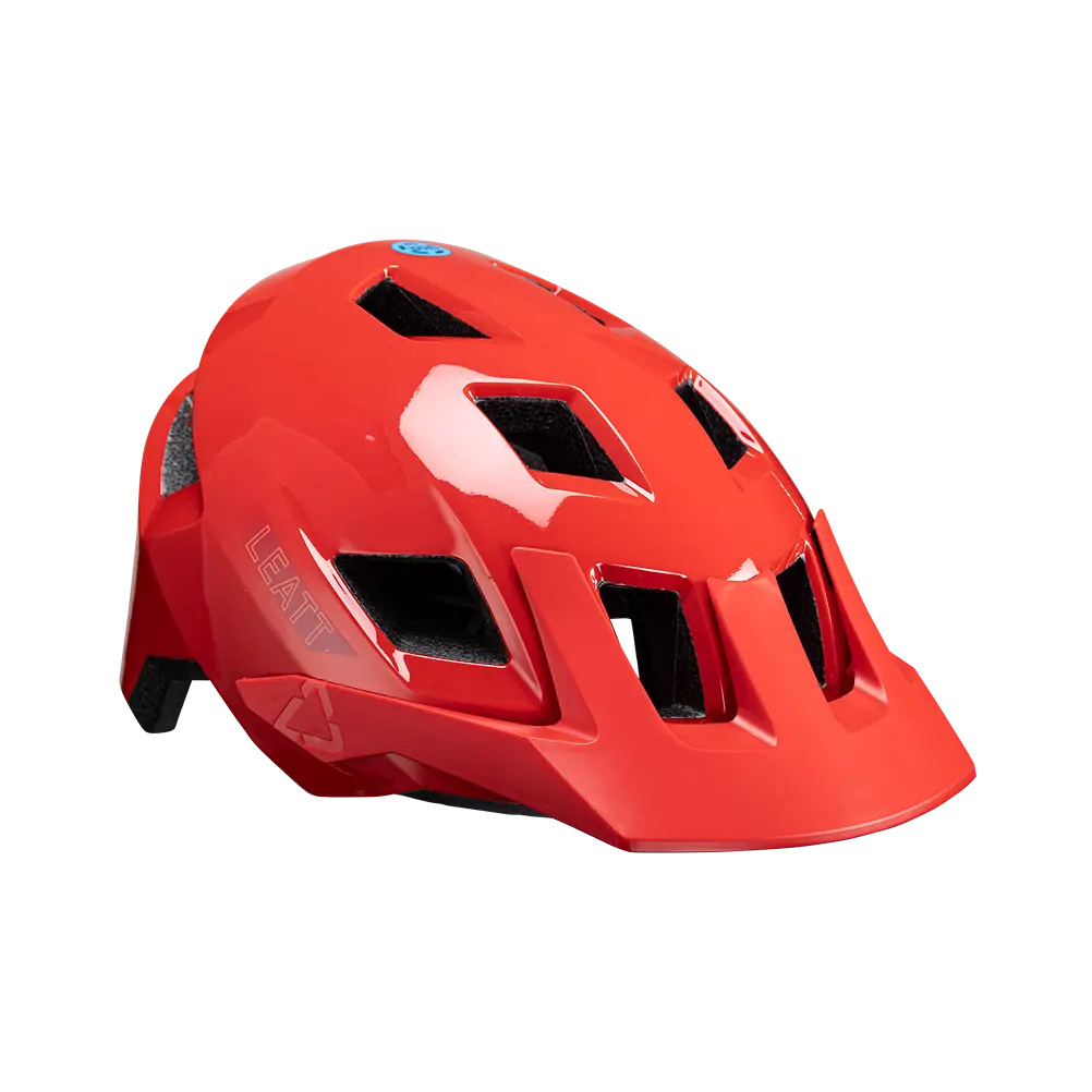 bike water carriers for mountain biking-Leatt AllMtn 1.0 MTB Helmet - Red - 2024