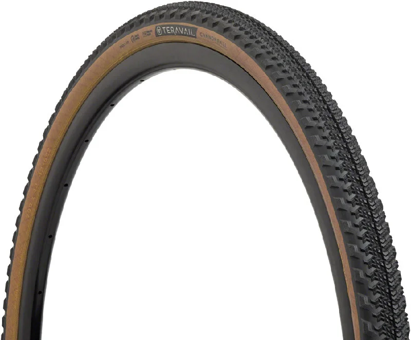 bike tools for everyday use-Teravail Cannonball Tire - 700 x 42 - Tubeless Folding Tan Durable Fast Compound