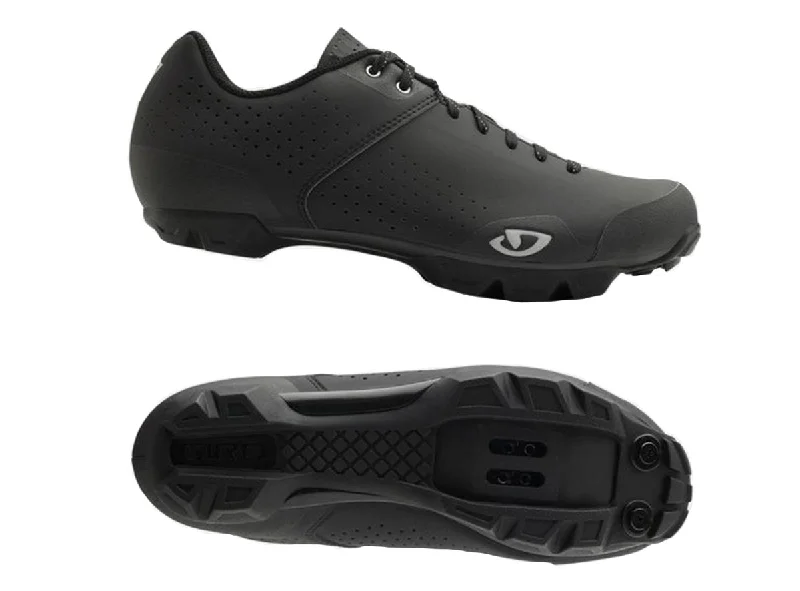 bike covers for weather protection-Giro Privateer Lace Trail Shoe - Black