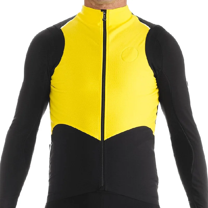 road bike accessories for comfort-Gilet Assos TiburuGiletEquipe - Giallo