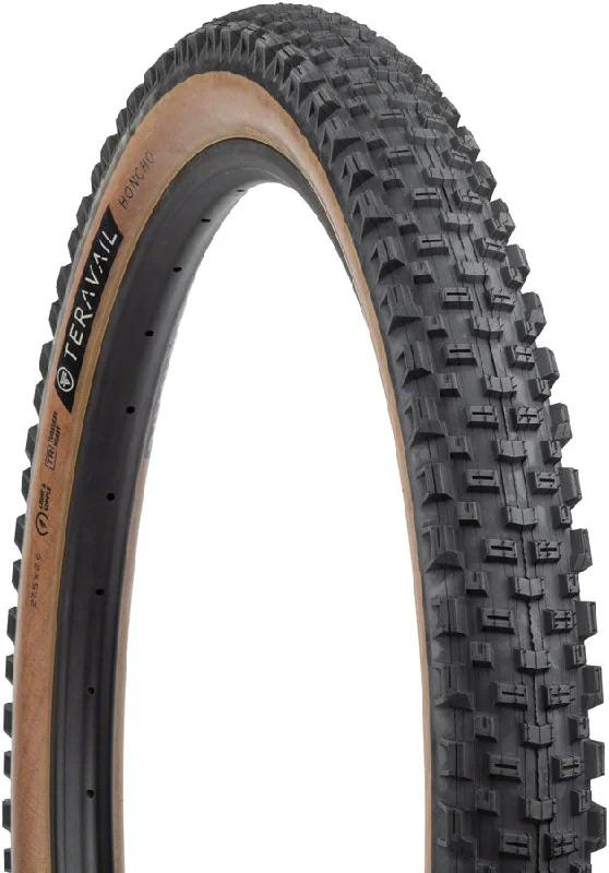 bicycle chains for road bikes-Teravail Honcho Tire - 27.5 x 2.6 Tubeless Folding Tan Light Supple Grip Compound