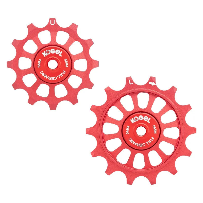 cycling jackets for windy conditions-Kogel PUL-1214-9100-FC Red Shimano Pulley