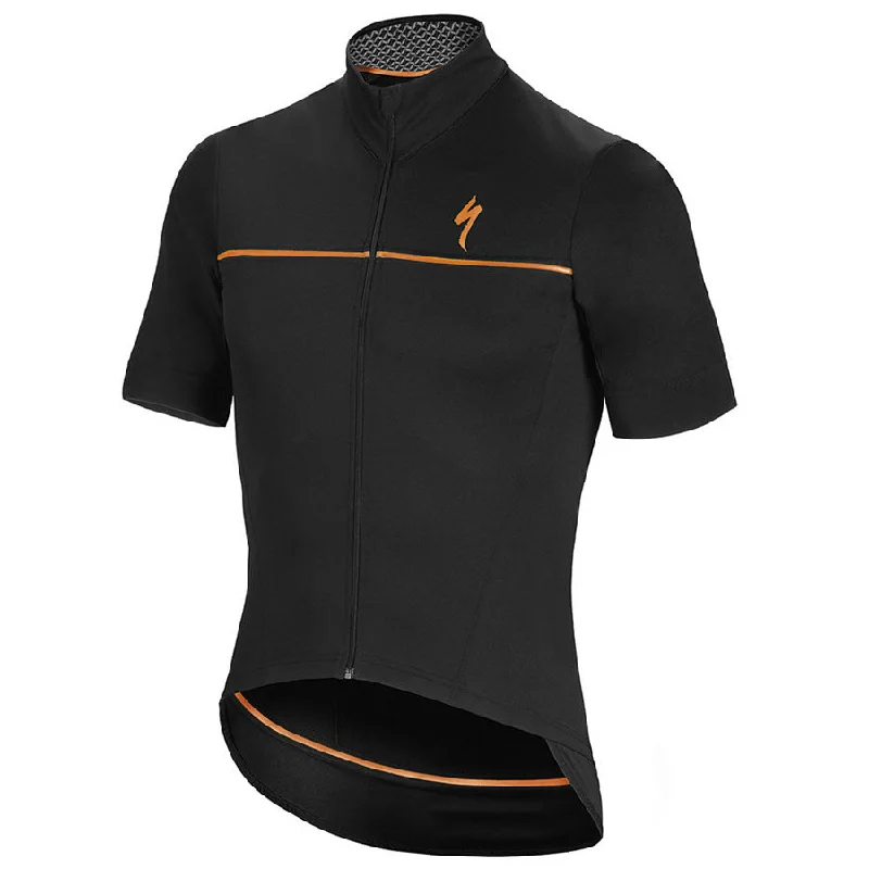 bike accessories for casual cyclists-Maglia Specialized SL Elite WR - Nero Arancio Fluo