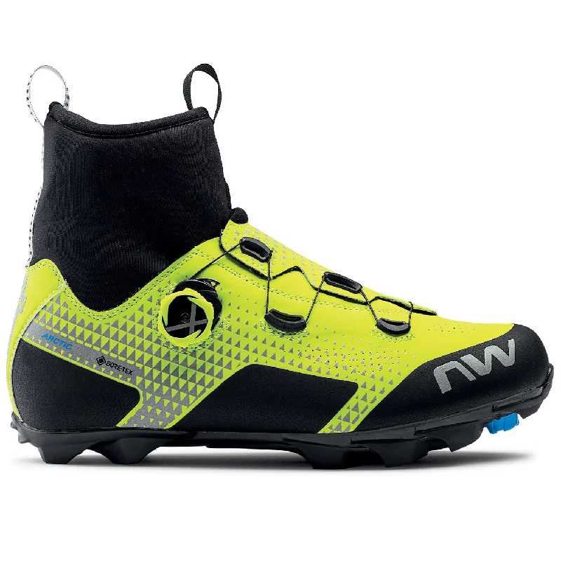 mountain bike tires for hard-packed trails-Scarpe MTB Northwave Celsius XC Arctic GTX - Giallo