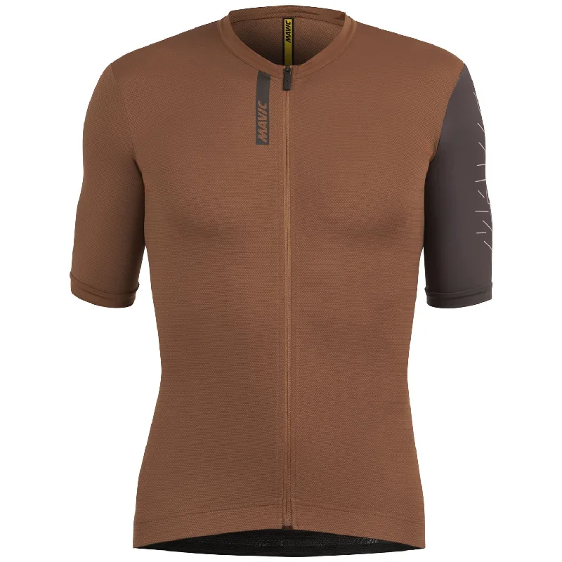 cycling rain gear for wet weather-Maglia Mavic Essential - Marrone