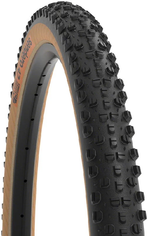 bike lights for daytime visibility-WTB Sendero Tire - 650b x 47 TCS Tubeless Folding Black/Tan