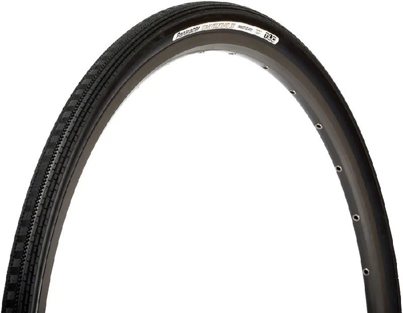 bike repair kits for road trips-Panaracer GravelKing SS Plus Tire - 700 x 32 Tubeless Folding BLK ProTite Protection