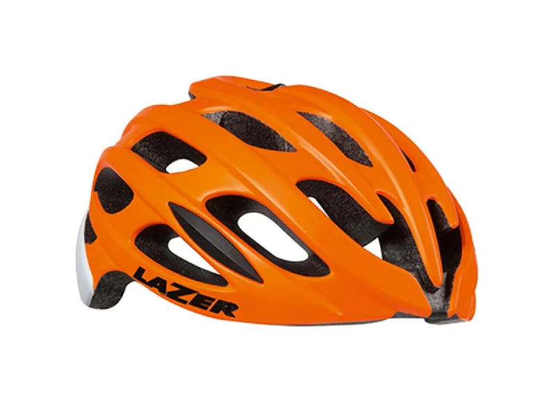 cycling gloves for extreme weather-Lazer Blade MIPS Road Helmet - Orange-White