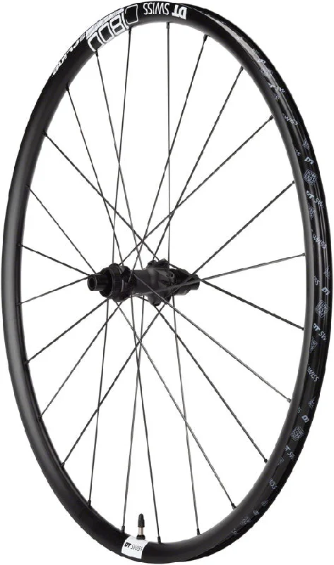 bike cleaning supplies for maintenance-DT Swiss C 1800 Spline Rear Wheel - 700 12 x 142mm Center-Lock XDR Black