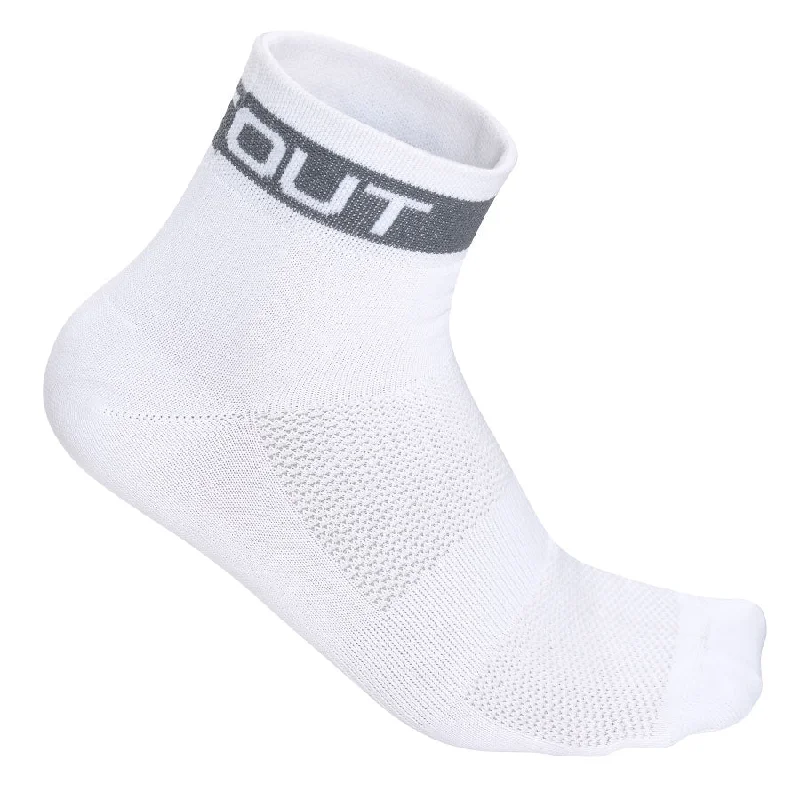 cycling socks for comfort-Calze DotOut Uni 6 - Bianco Nero