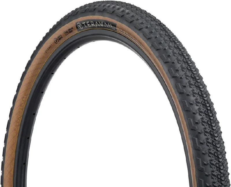 bike reflectors for increased safety-Teravail Sparwood Tire - 27.5 x 2.1 Tubeless Folding Tan Durable Fast Compound