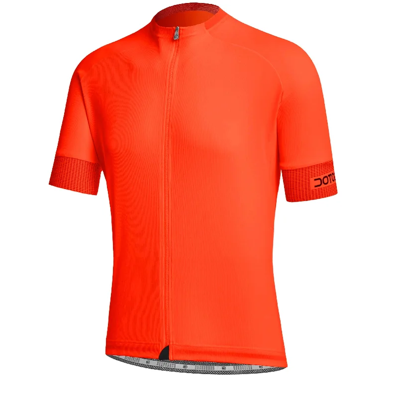 road bike gloves for better grip-Maglia Dotout Tour - Arancio