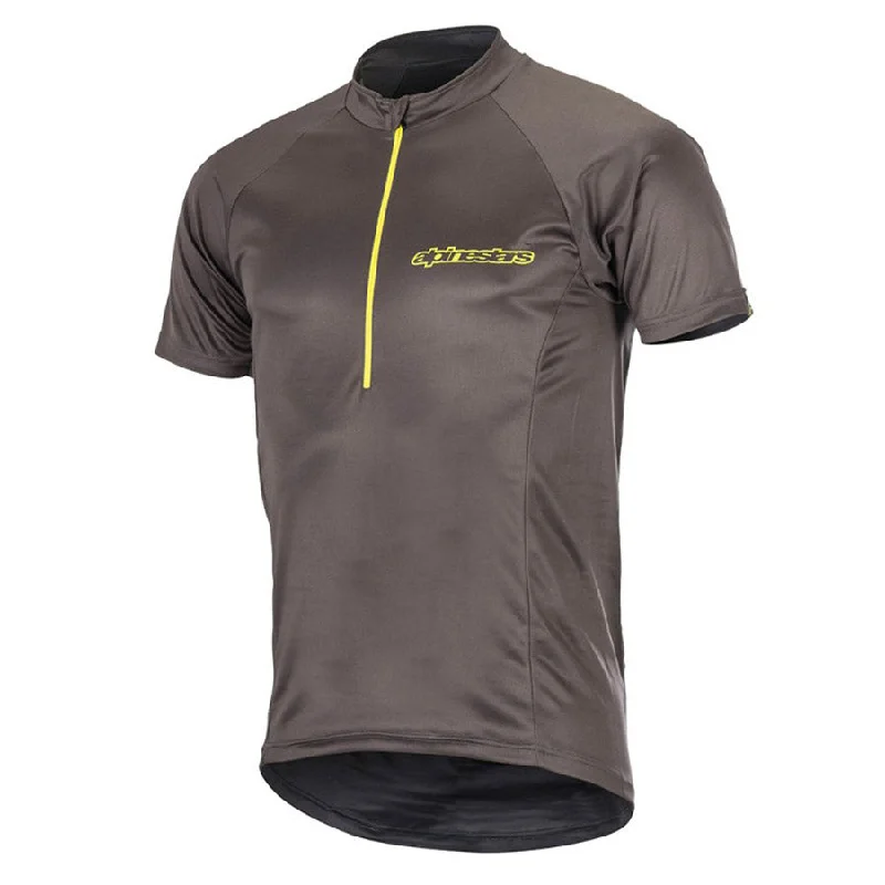 cycling windshields for front protection-Maglia Alpinestars Elite - Grigio Giallo