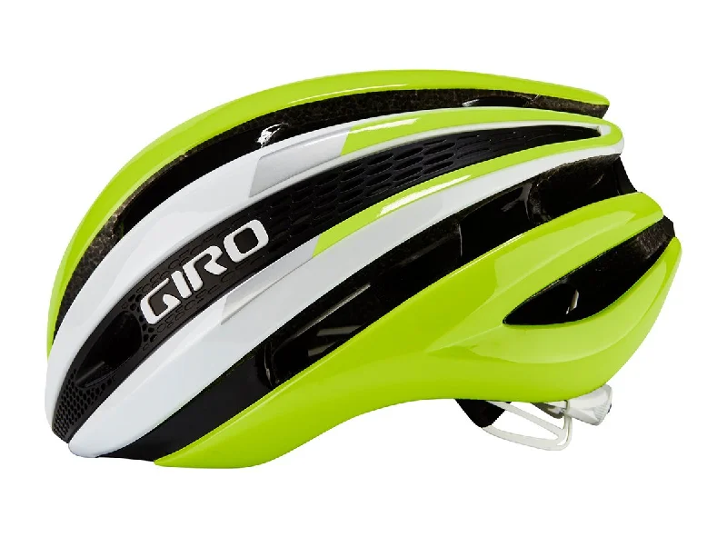 bike water containers for long rides-Giro Synthe Road Helmet - Highlight Yellow