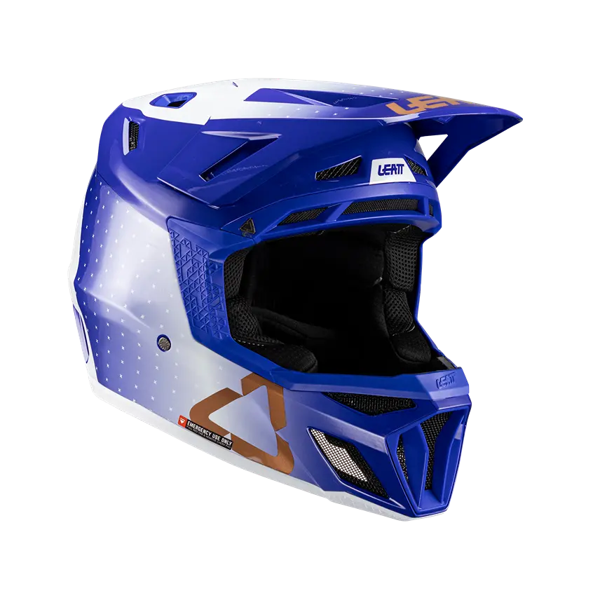 mountain bike tools for daily repairs-Leatt MTB Gravity 8.0 Full Face Helmet - UltraBlue - 2024