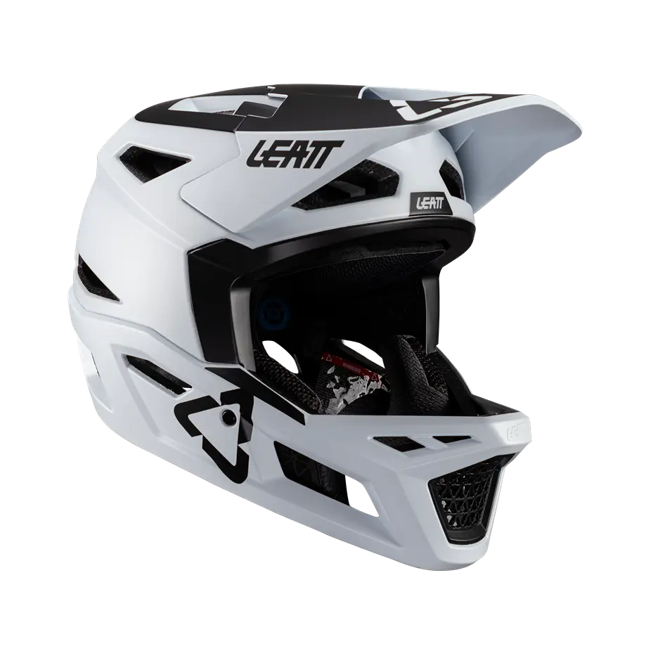 bike tools for road cycling fixes-Leatt MTB Gravity 4.0 Full Face Helmet - White - 2024