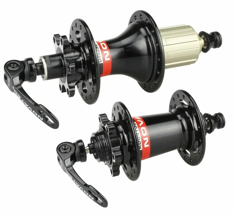 bike clothing for wet weather-NOVATEC Mountain Bike Hubs Complete Kit compatible with Shimano 8-11 Speed 32 Holes