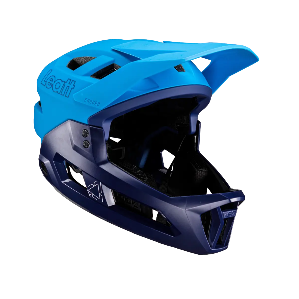 bike reflectors for increased safety-Leatt MTB Enduro 2.0 Full Face Helmet - Cyan - 2024