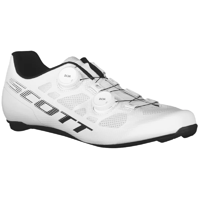 mountain bike shoes for trail riding-Scarpe Scott Road RC EVO - Bianco