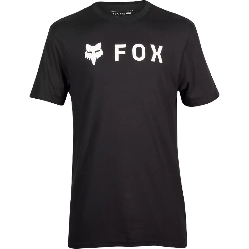 road bike pedals for easy release-T-Shirt Fox Premium Absolute - Nero bianco