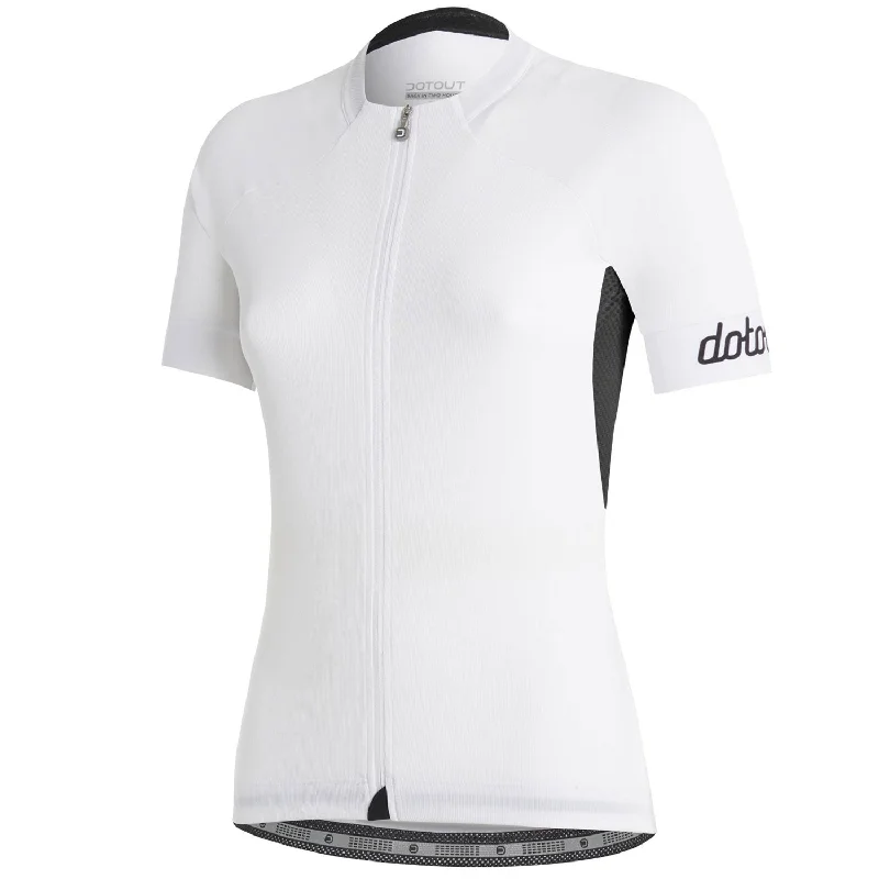 mountain bike saddle for comfort-Maglia donna Dotout Tour - Bianco