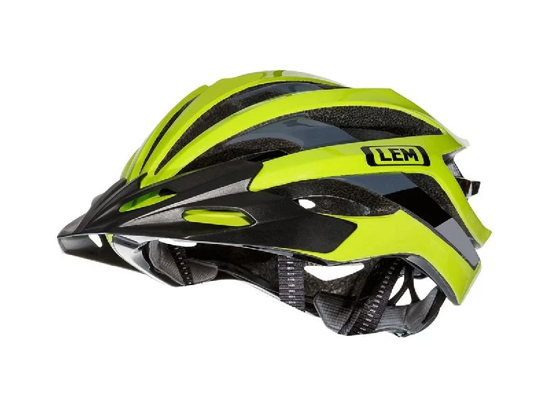 bicycle tools for the weekend rider-LEM Gavia Road Bike Helmet - Flo Green