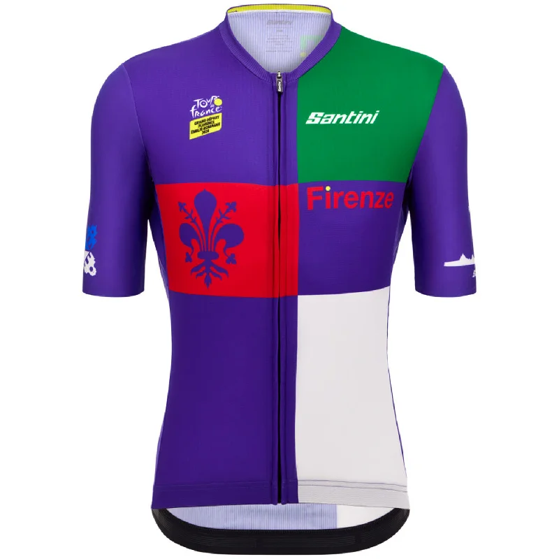 bike lights for night riding-Maglia Santini Tour de France 2024 - Firenze