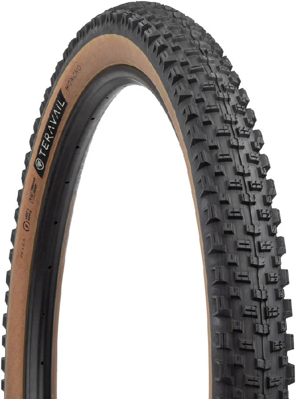 bike cleats for secure pedal attachment-Teravail Honcho Tire - 29 x 2.6 Tubeless Folding Tan Light Supple Grip Compound