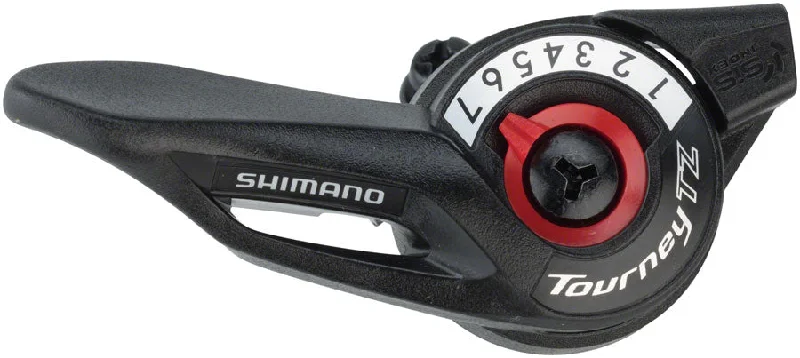 bike gear sets for new riders-Shimano Tourney TZ500 7-Speed Right Thumb Shifter