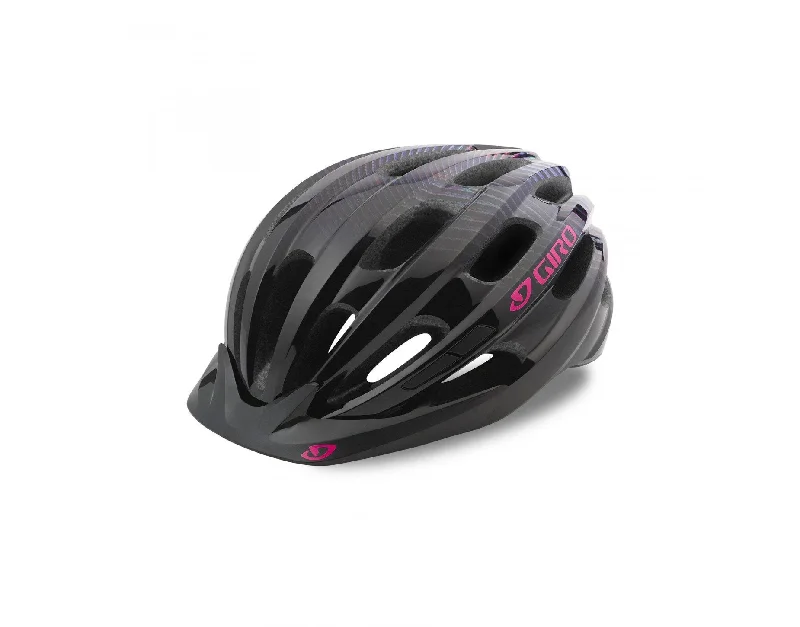 bike locks for securing bikes-Giro Vasona Road Helmet - Womens - Black Floral Daze