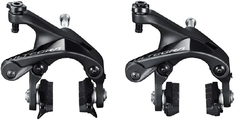 bike saddle covers for comfort-Shimano Ultegra BR-R8100 Road Caliper Brake Set - Front Rear Dual Pivot BLK